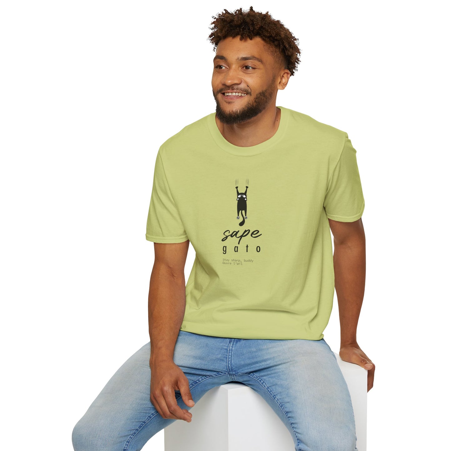 SAPE GATO - Camiseta Unisex Softstyle