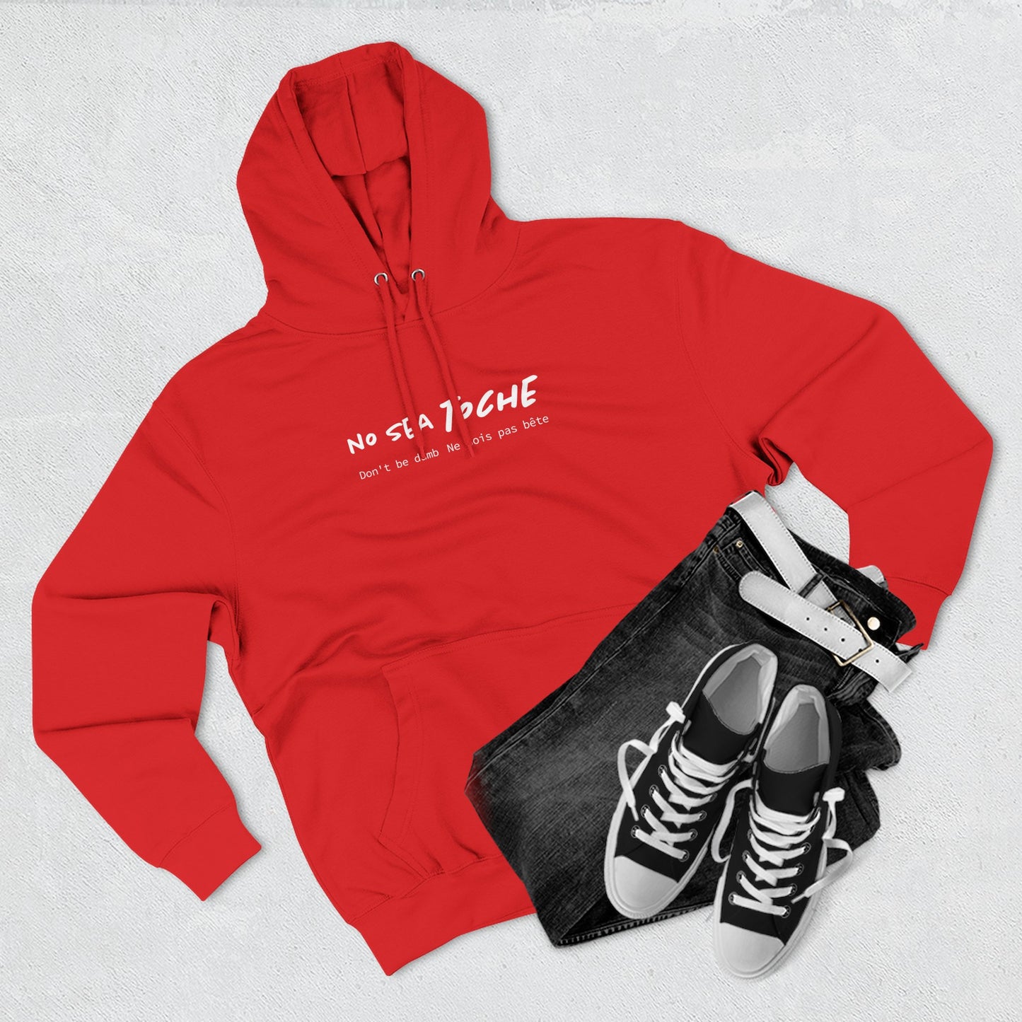 Hoodie “No sea toche” – Suéter Unisex de Fleece, Cómodo, Divertido y con Identidad Venezolana