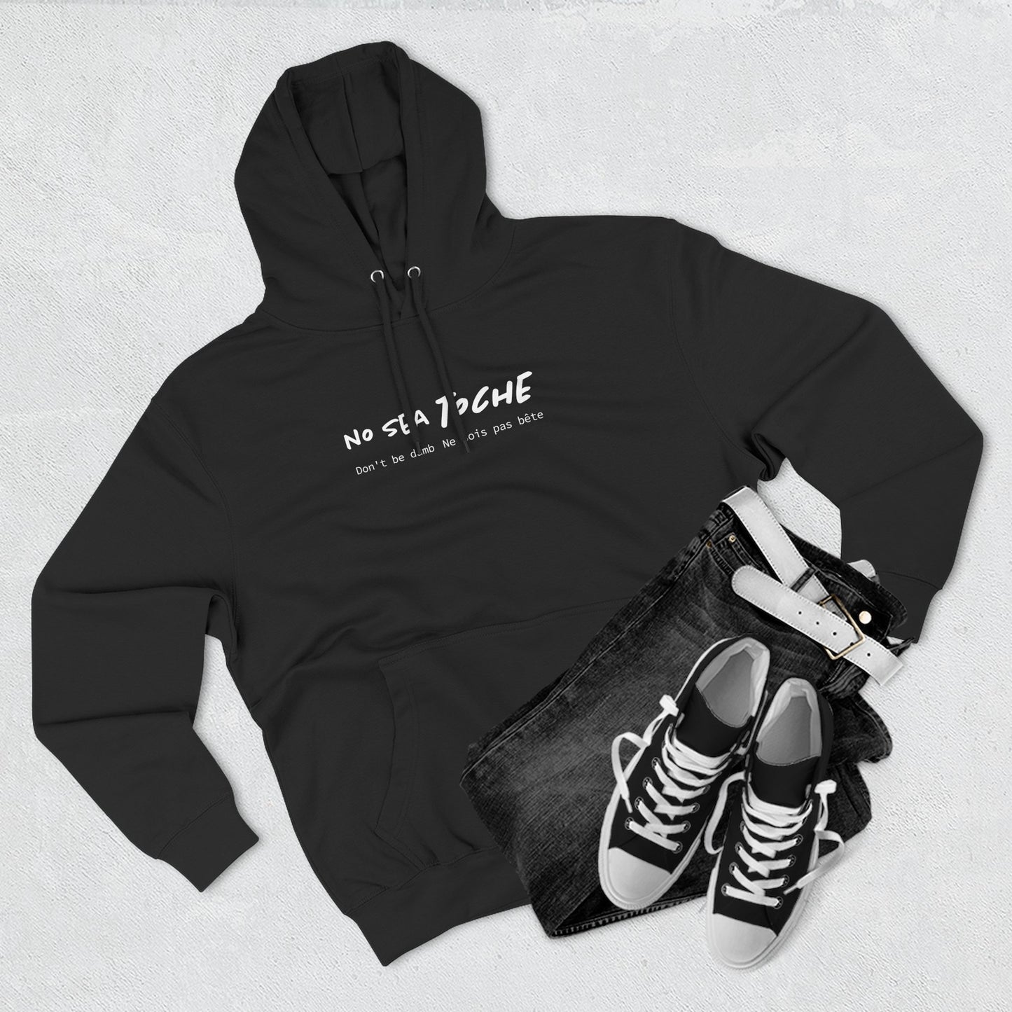 Hoodie “No sea toche” – Suéter Unisex de Fleece, Cómodo, Divertido y con Identidad Venezolana