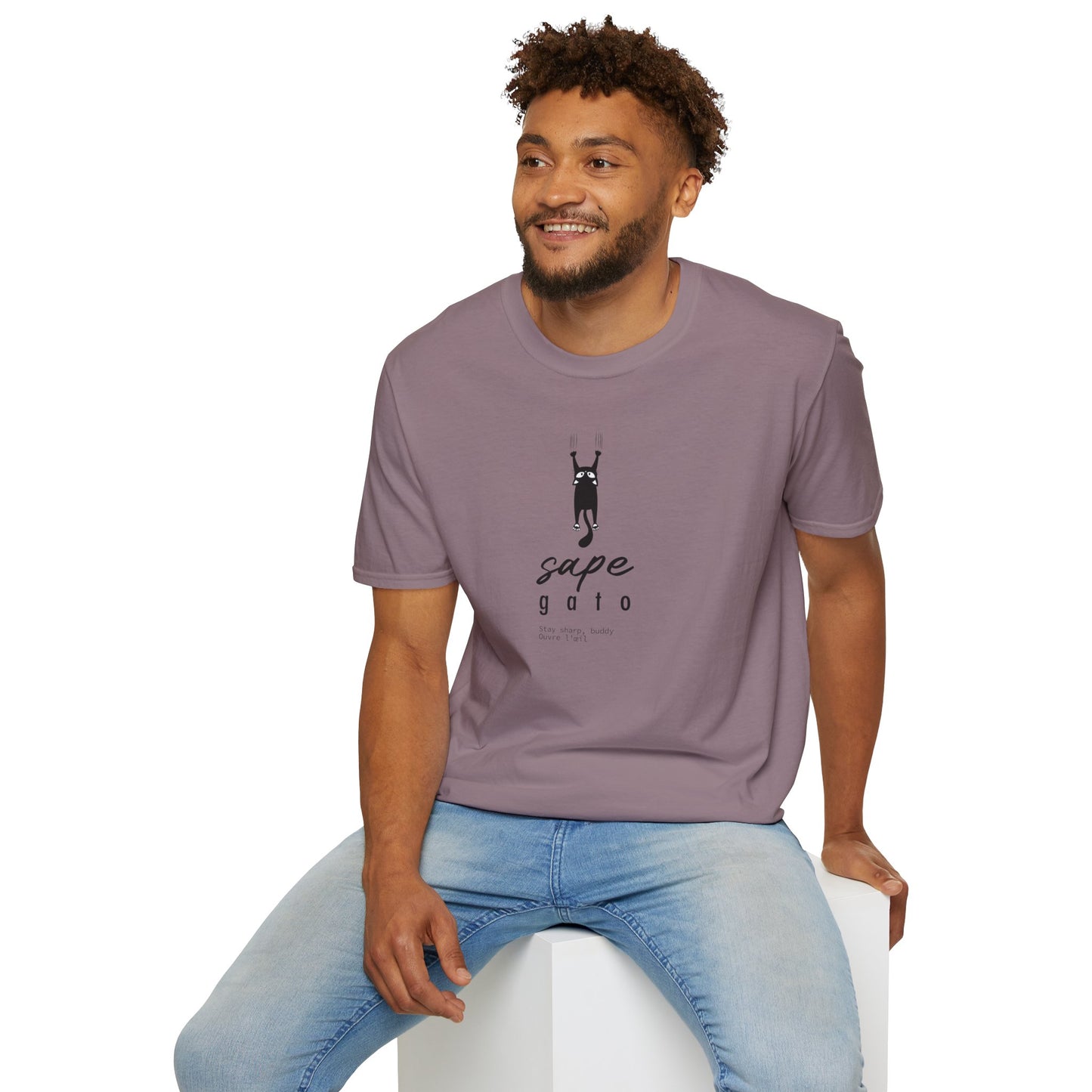 SAPE GATO - Camiseta Unisex Softstyle