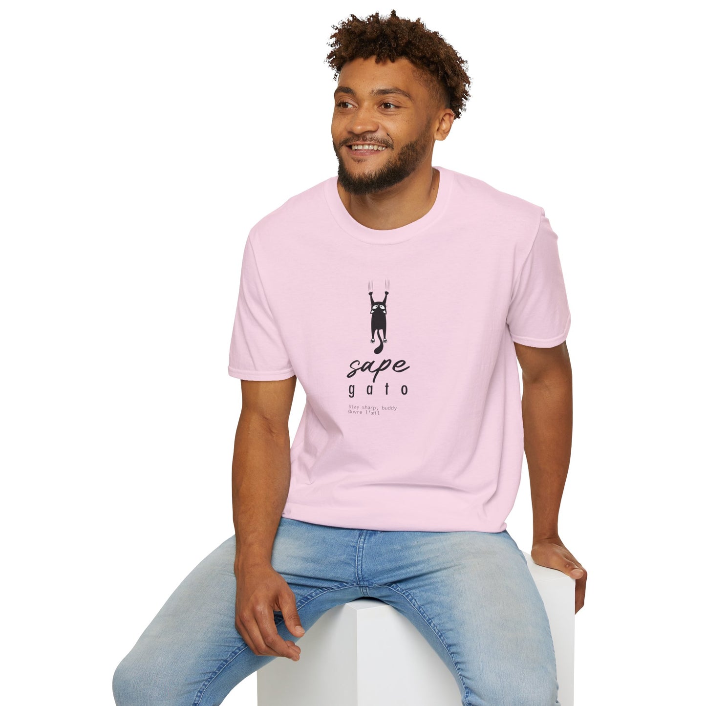 SAPE GATO - Camiseta Unisex Softstyle