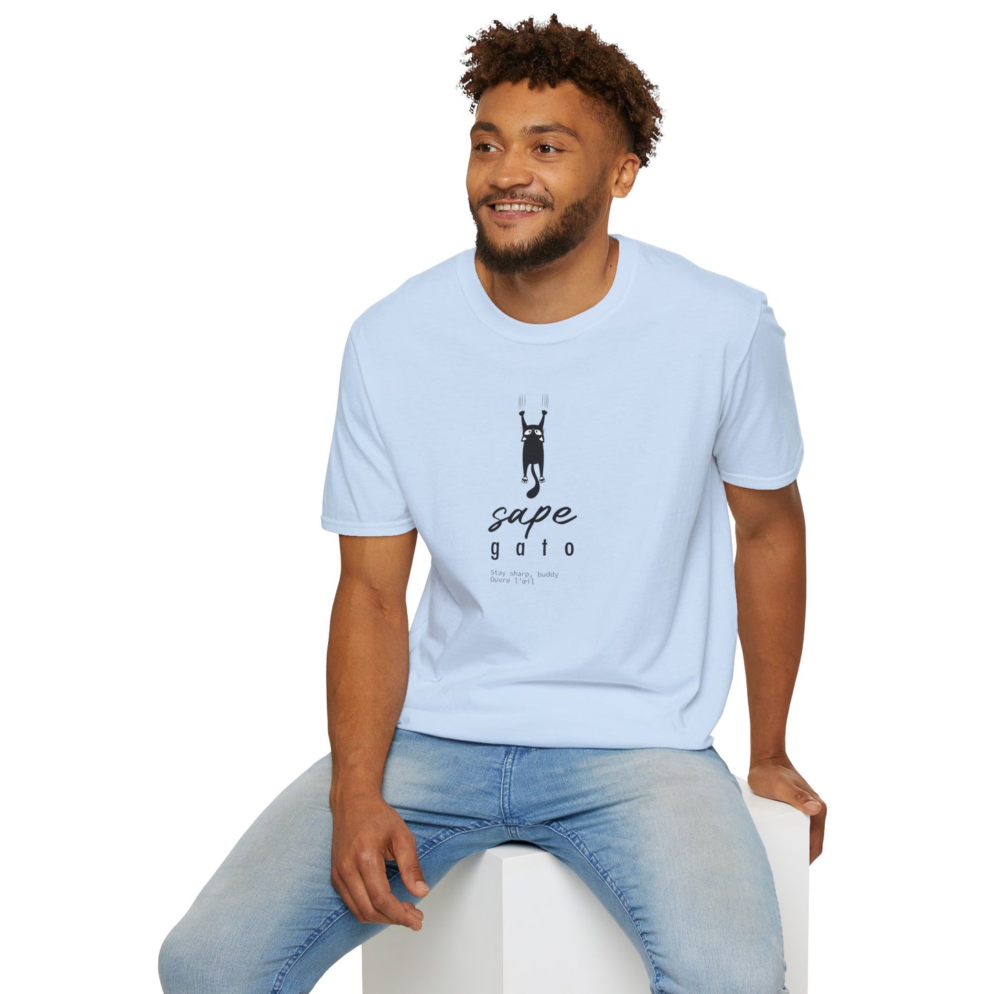 SAPE GATO - Camiseta Unisex Softstyle