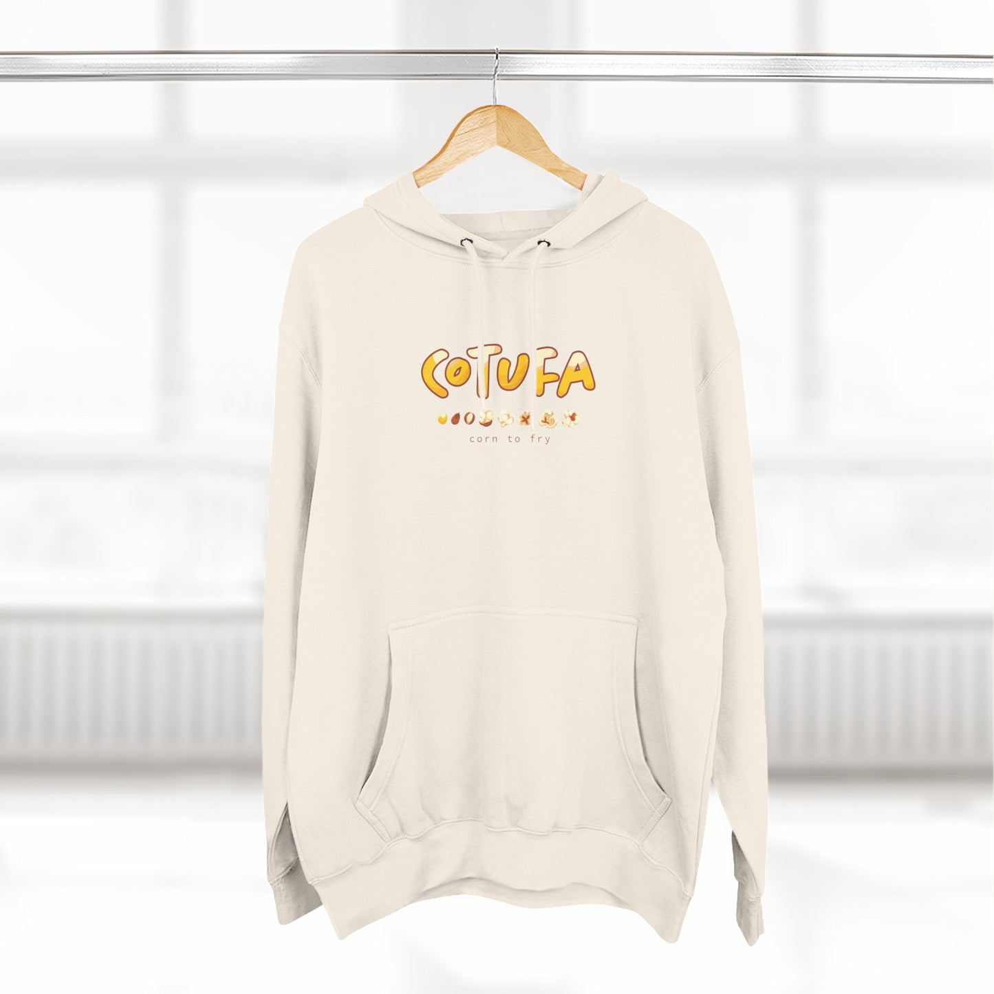 Hoodie “Cotufa” – Suéter Unisex de Fleece, Cómodo, Casual y con Sabor Venezolano