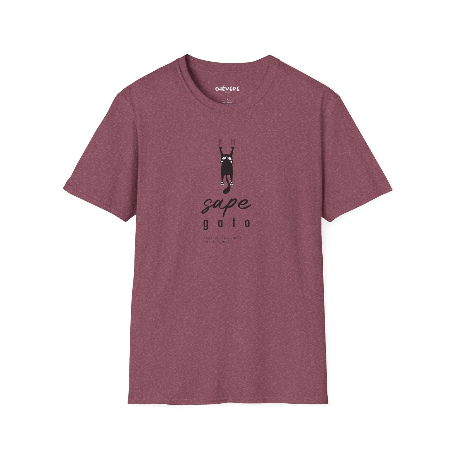 SAPE GATO - Camiseta Unisex Softstyle