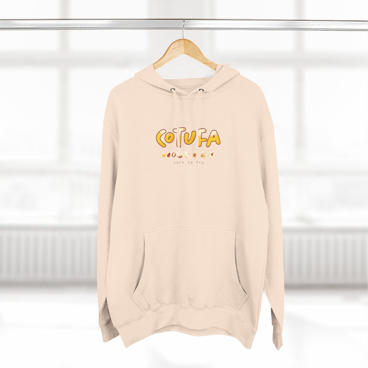 Hoodie “Cotufa” – Suéter Unisex de Fleece, Cómodo, Casual y con Sabor Venezolano