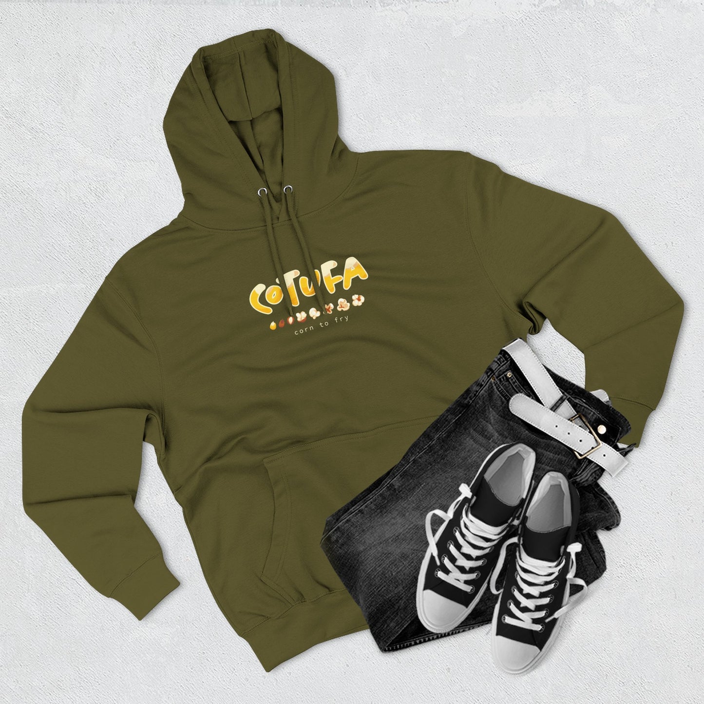Hoodie “Cotufa” – Suéter Unisex de Fleece, Cómodo, Casual y con Sabor Venezolano