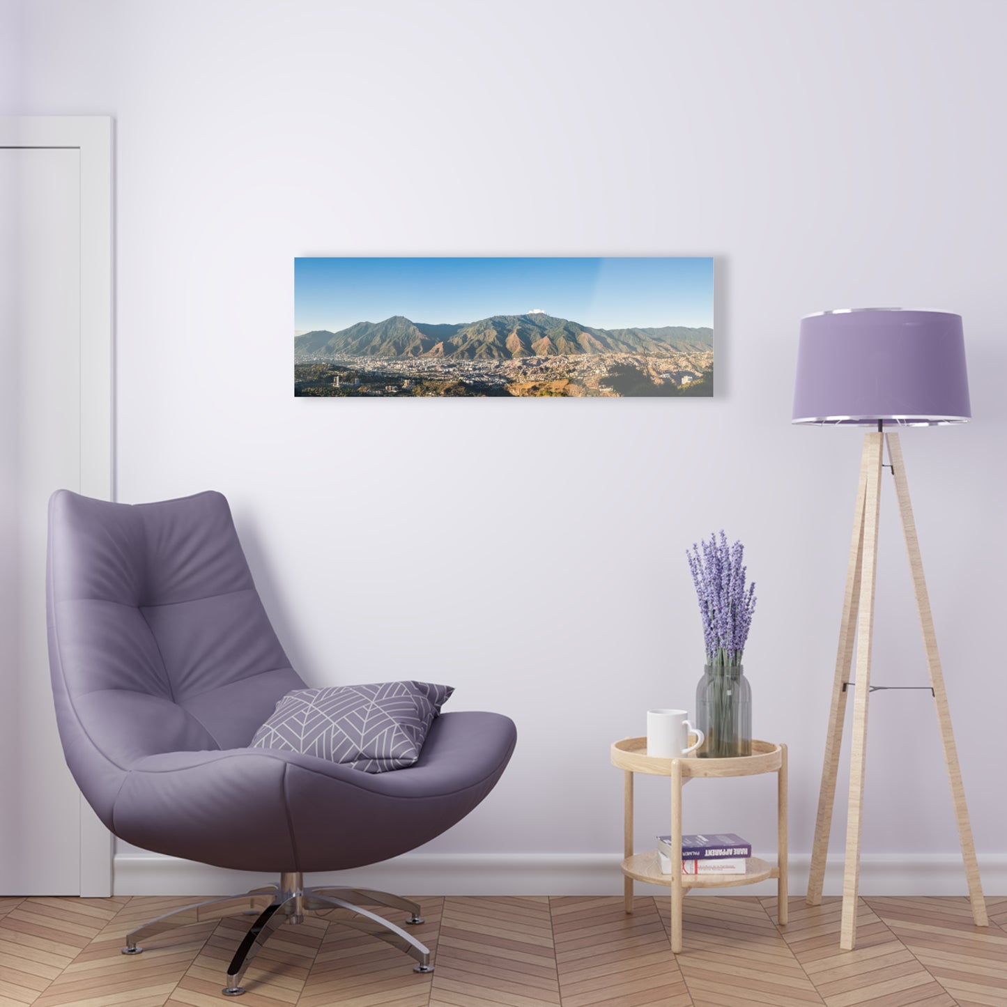 Valle de Caracas Acrylic Print - Vista Panoramica del valle de Caracas