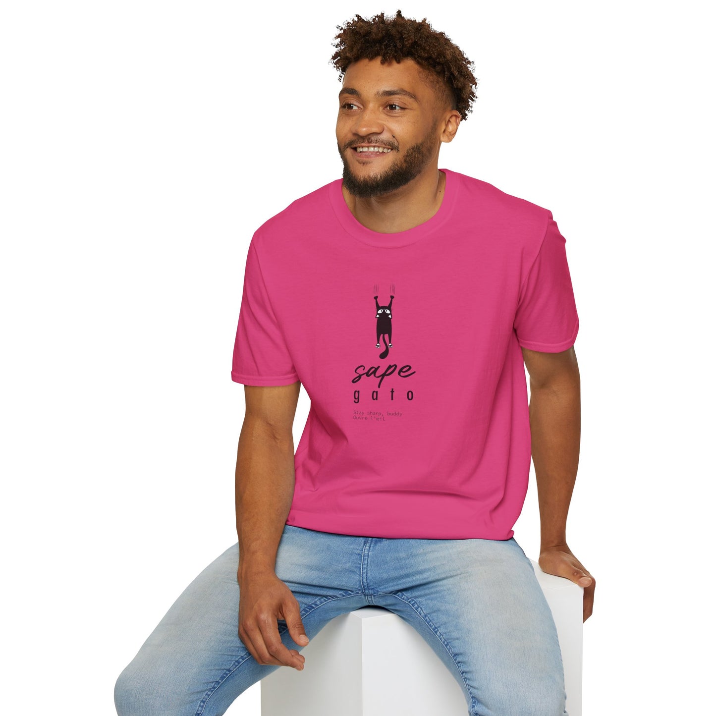 SAPE GATO - Camiseta Unisex Softstyle