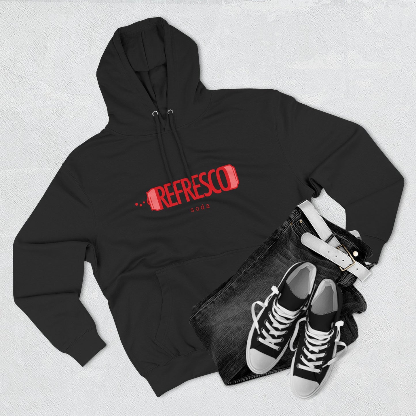 Hoodie “Refresco” – Suéter Unisex de Fleece, Cómodo, Casual y con Identidad Venezolana