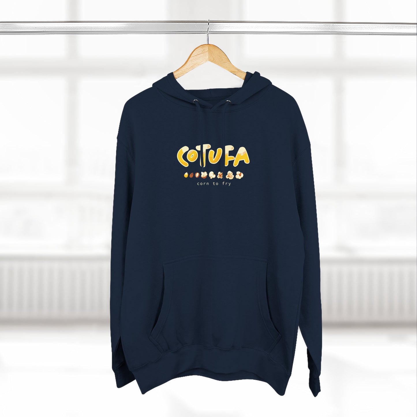 Hoodie “Cotufa” – Suéter Unisex de Fleece, Cómodo, Casual y con Sabor Venezolano