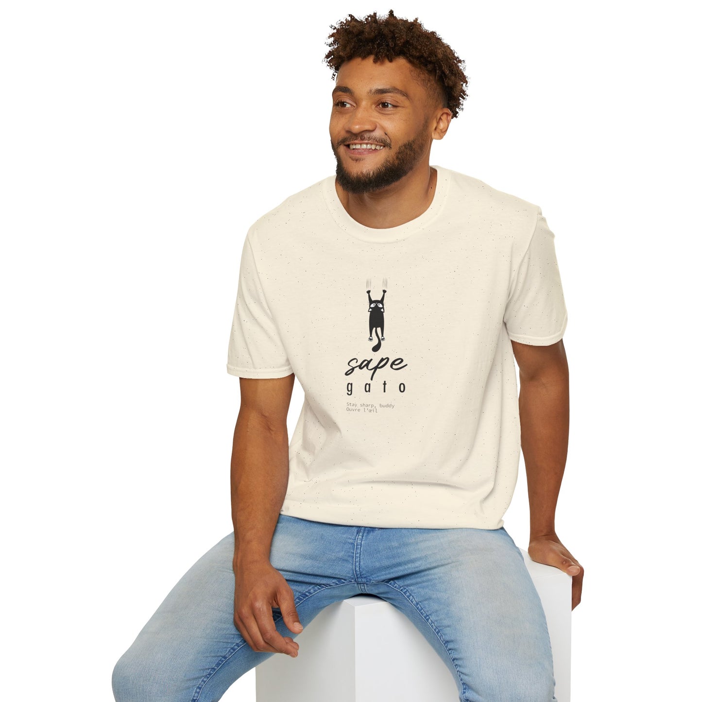 SAPE GATO - Camiseta Unisex Softstyle