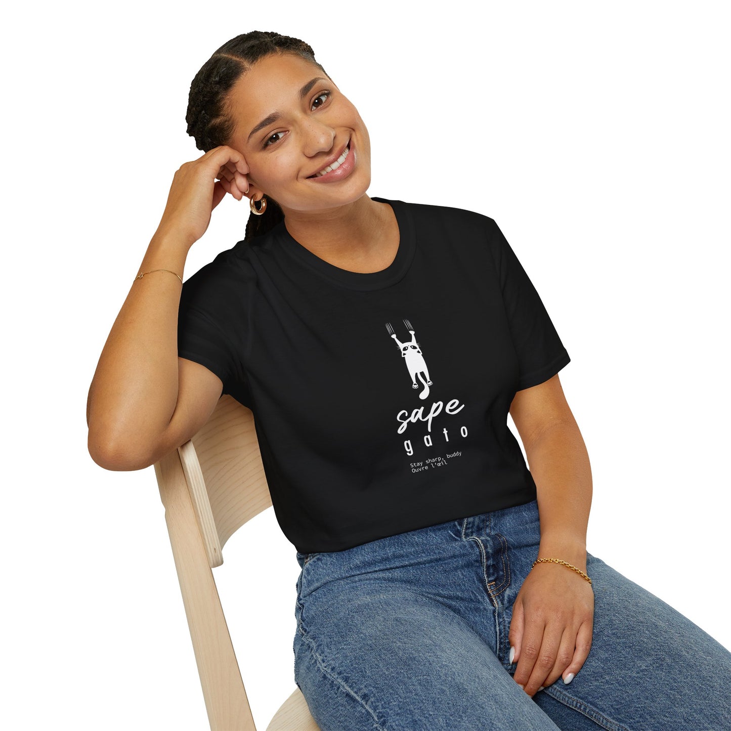 SAPE GATO - Camiseta Unisex Softstyle