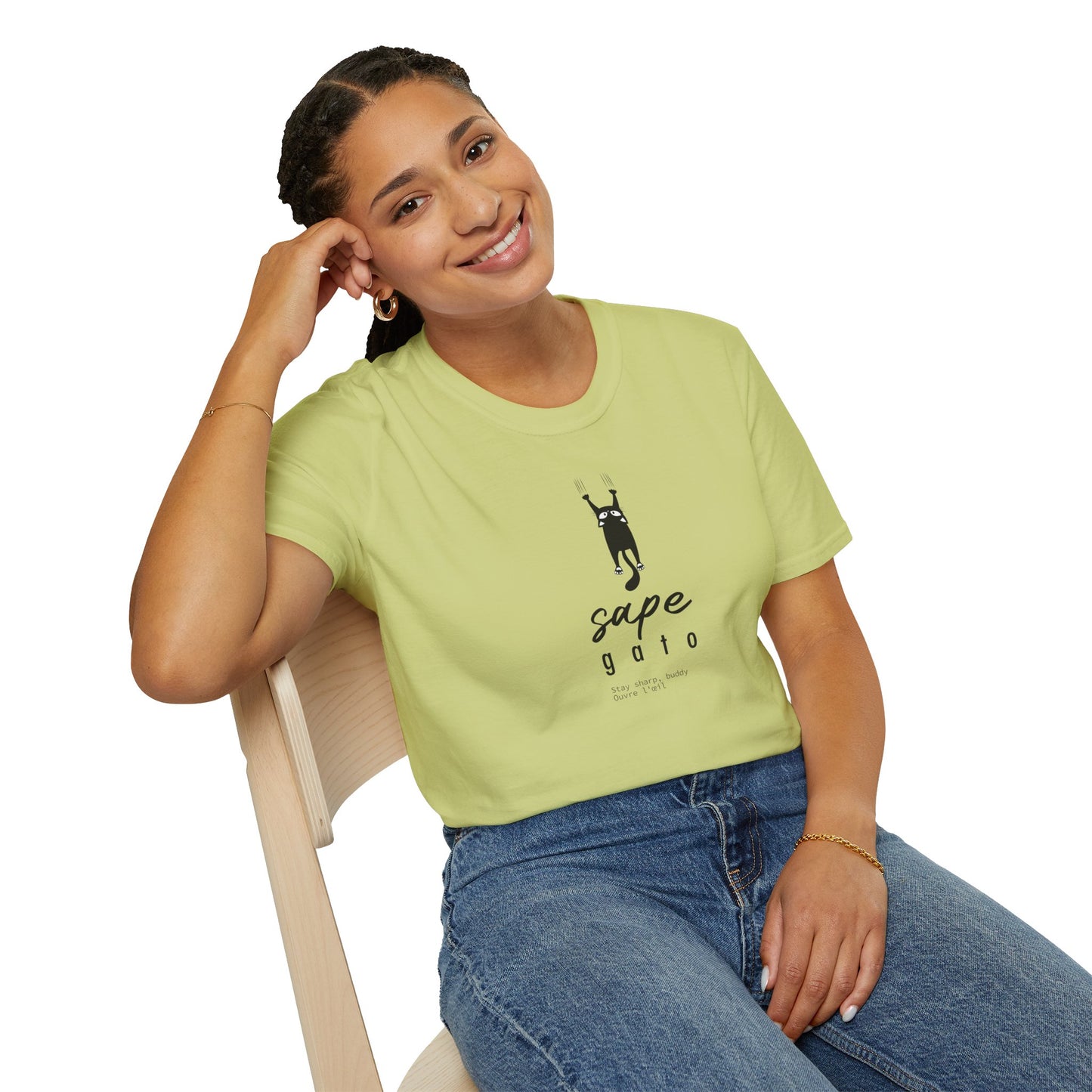 SAPE GATO - Camiseta Unisex Softstyle