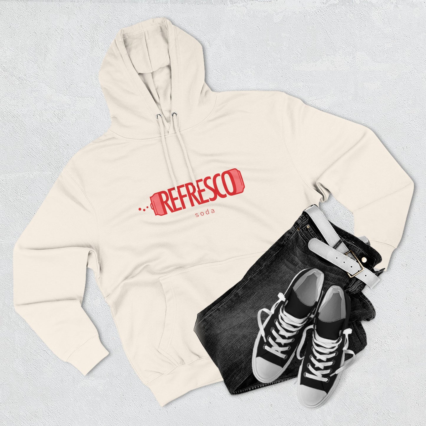 Hoodie “Refresco” – Suéter Unisex de Fleece, Cómodo, Casual y con Identidad Venezolana