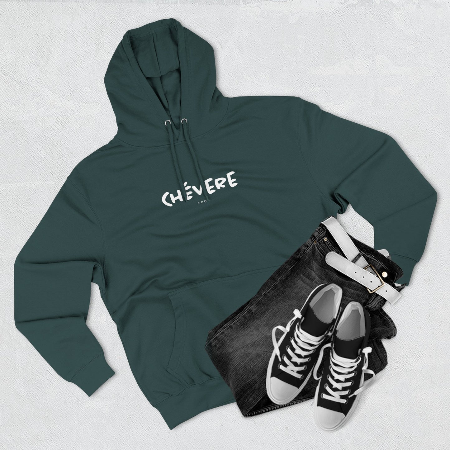 Chévere Three-Panel Fleece Hoodie, Cozy Casual Wear, Perfect Gift for Friends, Comfortable Streetwear, Ideal for Everyday Style