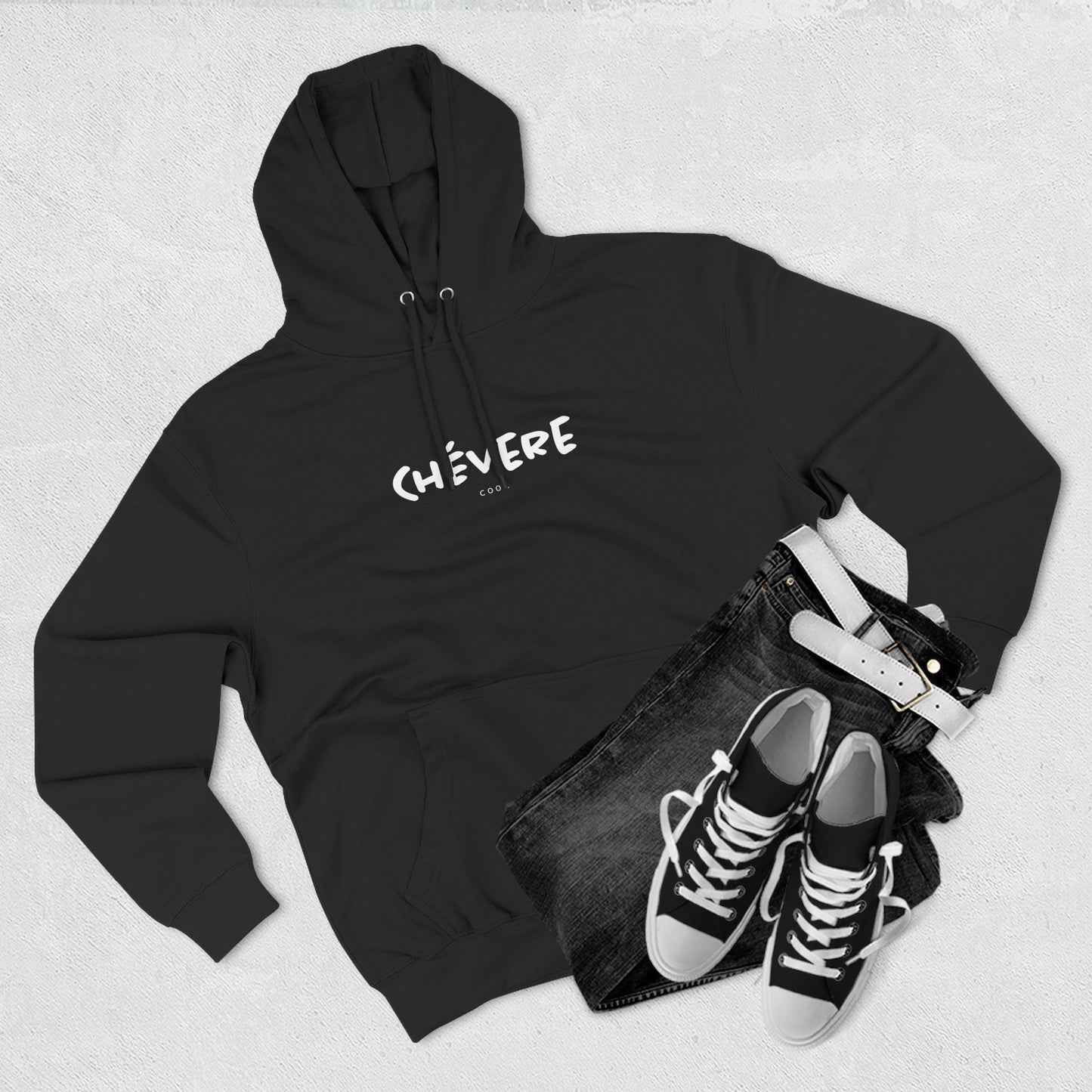 Chévere Three-Panel Fleece Hoodie, Cozy Casual Wear, Perfect Gift for Friends, Comfortable Streetwear, Ideal for Everyday Style