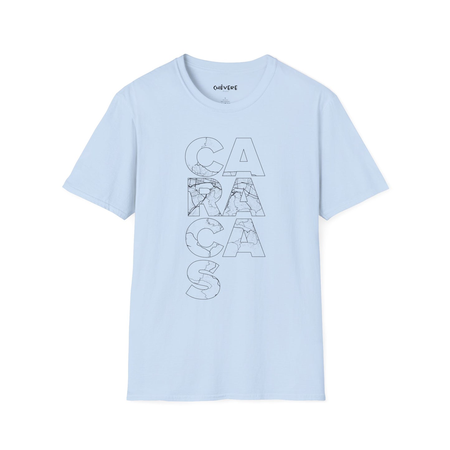 MAPA CARACAS TYPO Unisex T-Shirt - Contemporary Casual Wear