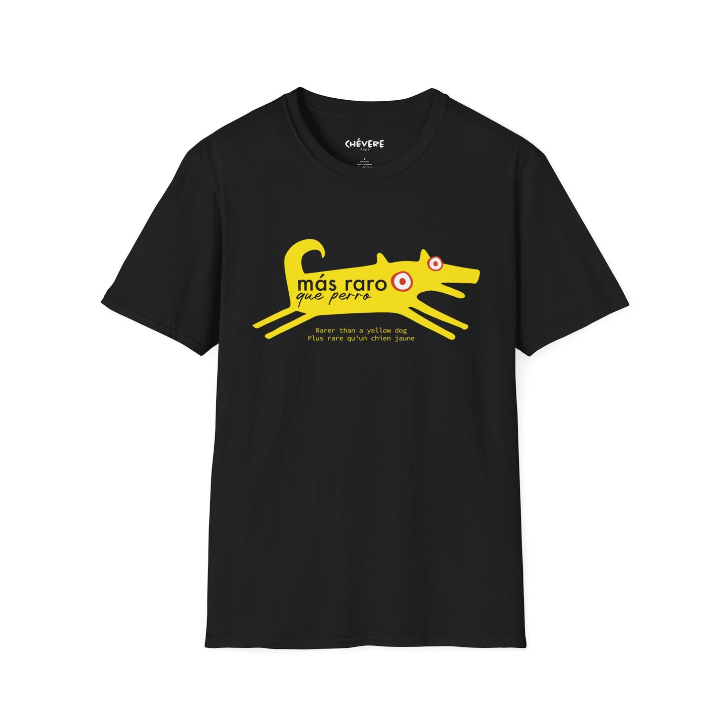 MÁS RARO QUE PERRO AMARILLO - Camiseta unisex Softstyle