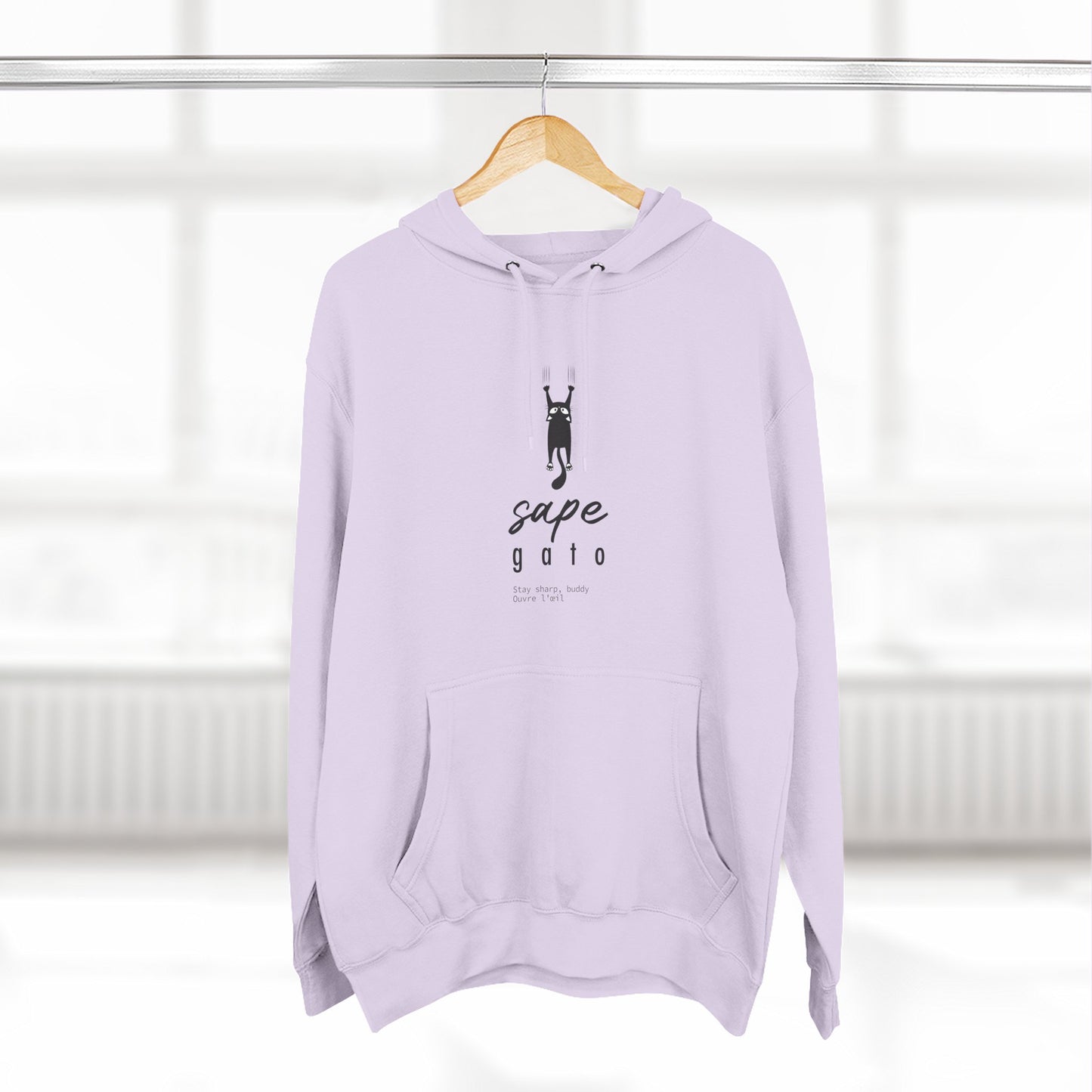 Hoodie “Sape Gato” – Suéter Unisex de Fleece, Cómodo, Divertido y con Identidad Venezolana
