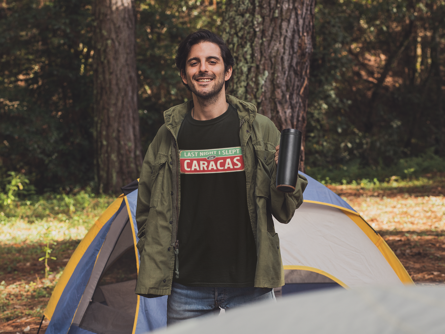 LAST NIGTH I SLEPT IN CARACAS - Unisex Softstyle T-Shirt