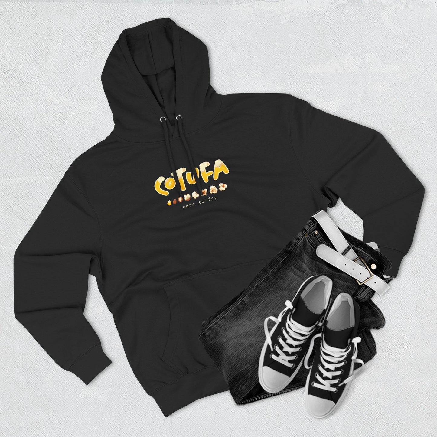 Hoodie “Cotufa” – Suéter Unisex de Fleece, Cómodo, Casual y con Sabor Venezolano