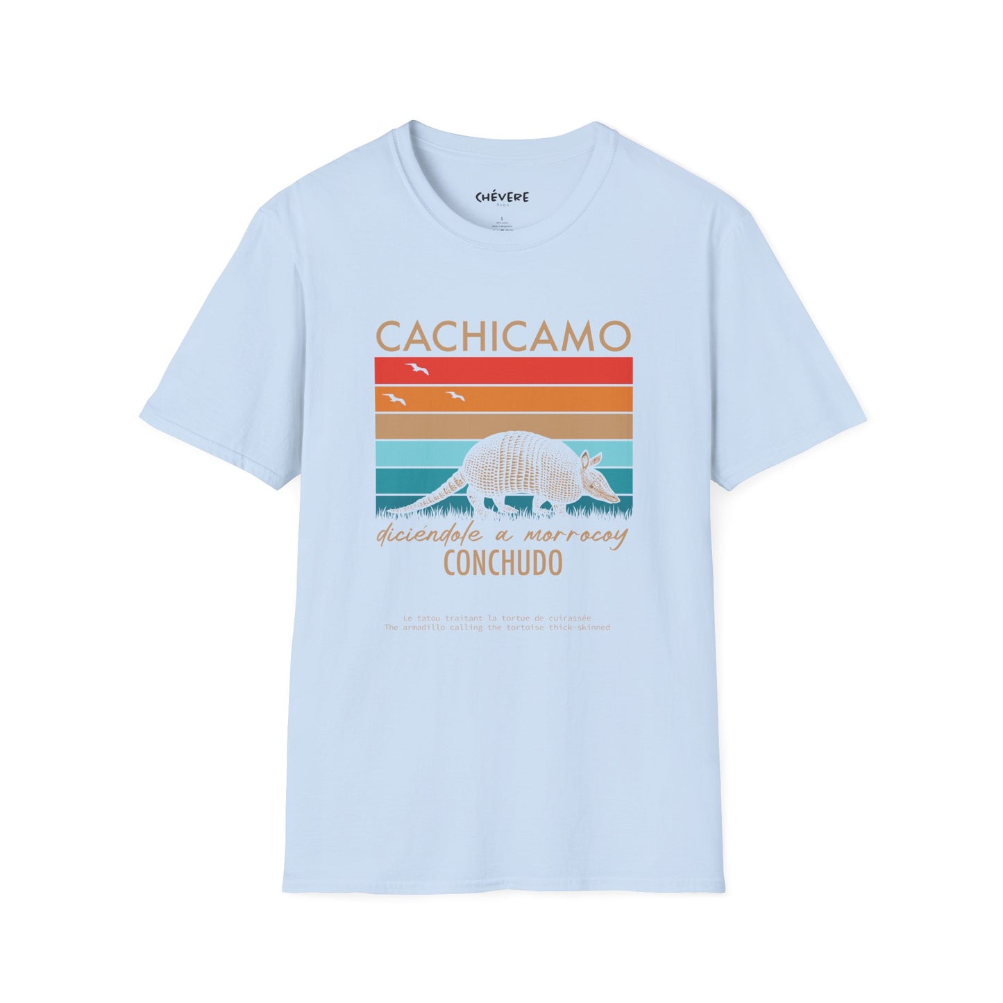 CACHICAMO DICIÉNDOLE A MORROCOY 🐢 CONCHUDO - Camiseta Vintage Unisex Softstyle