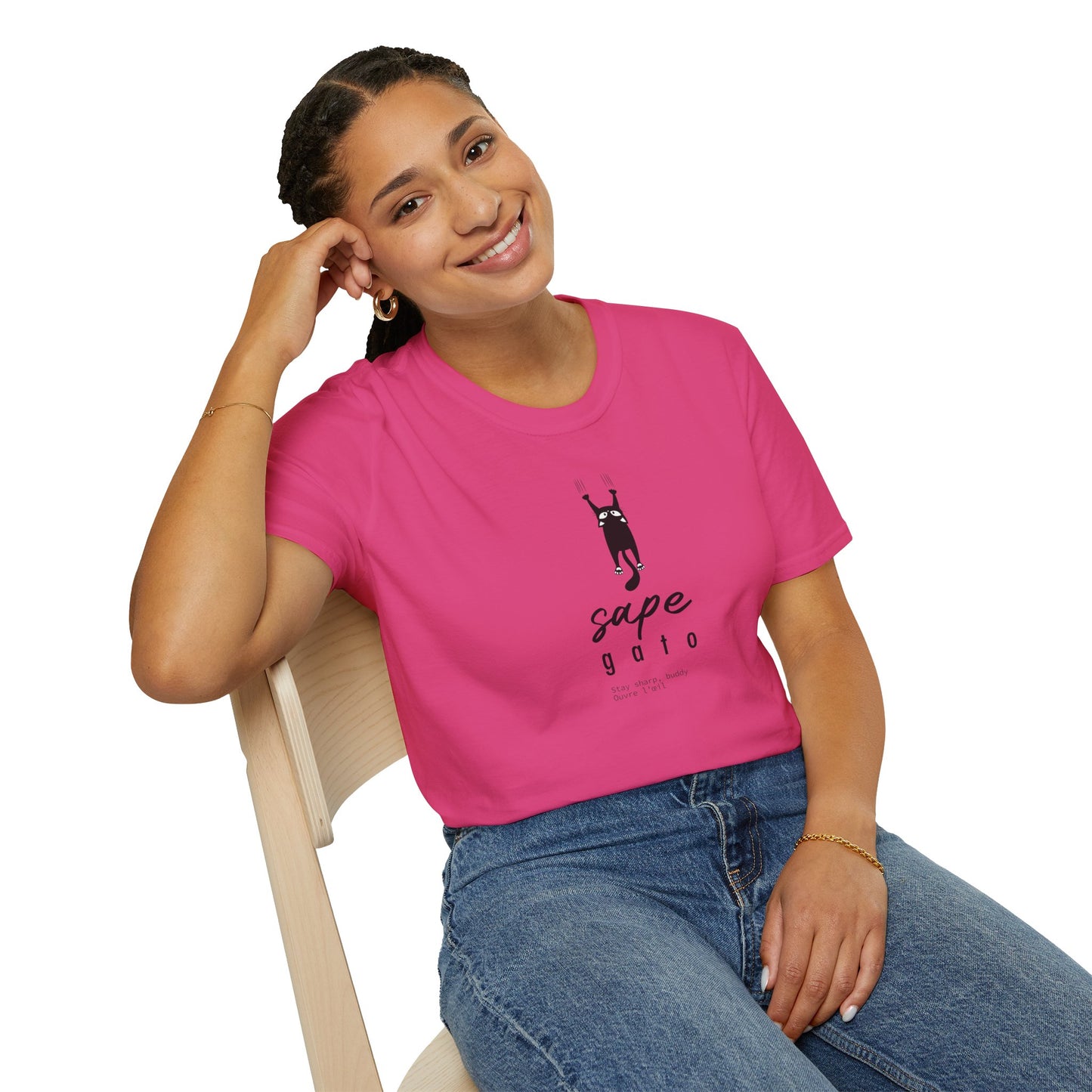 SAPE GATO - Camiseta Unisex Softstyle