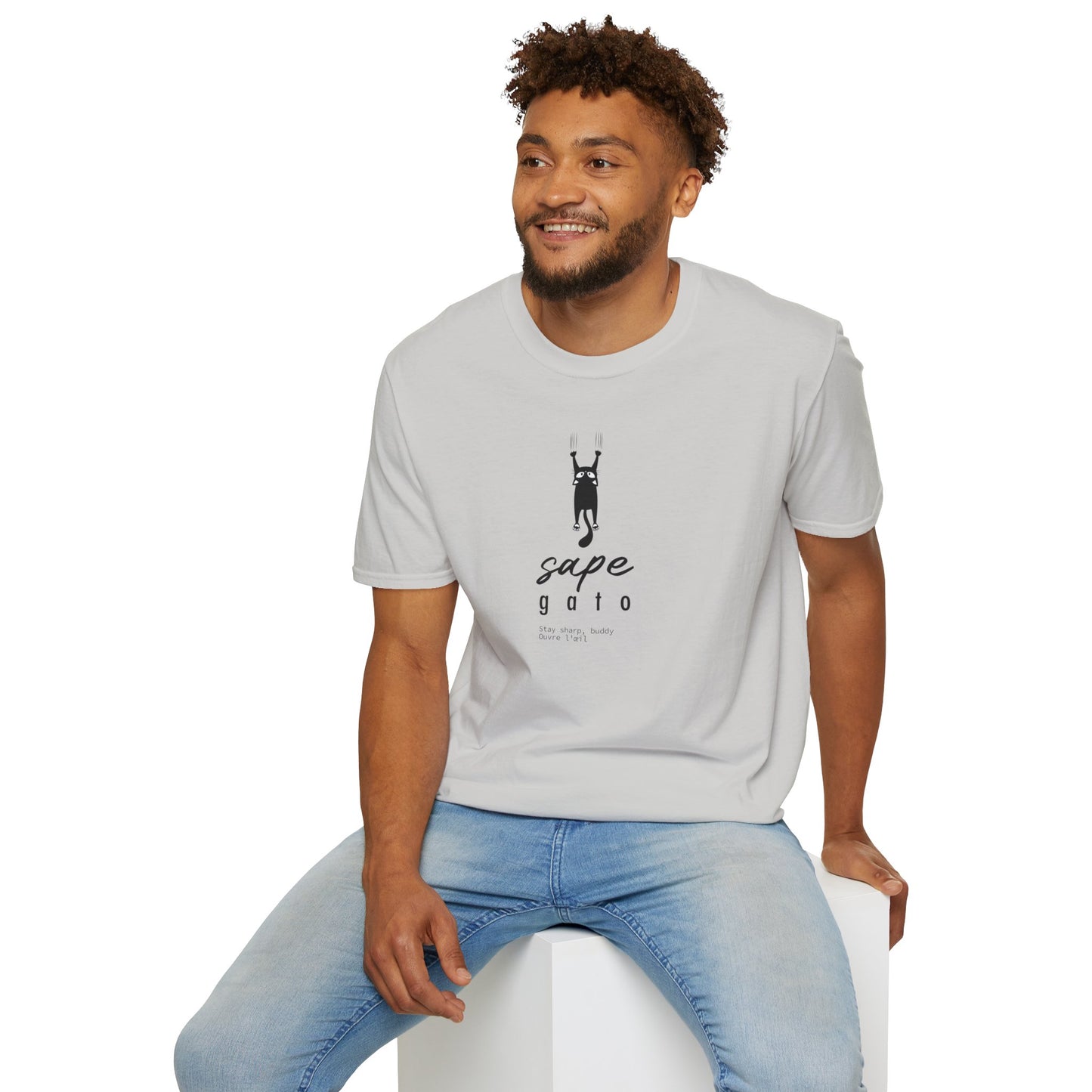 SAPE GATO - Camiseta Unisex Softstyle
