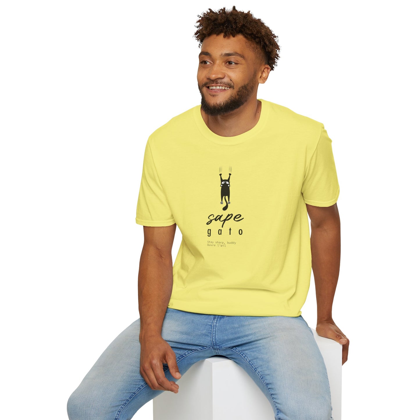 SAPE GATO - Camiseta Unisex Softstyle