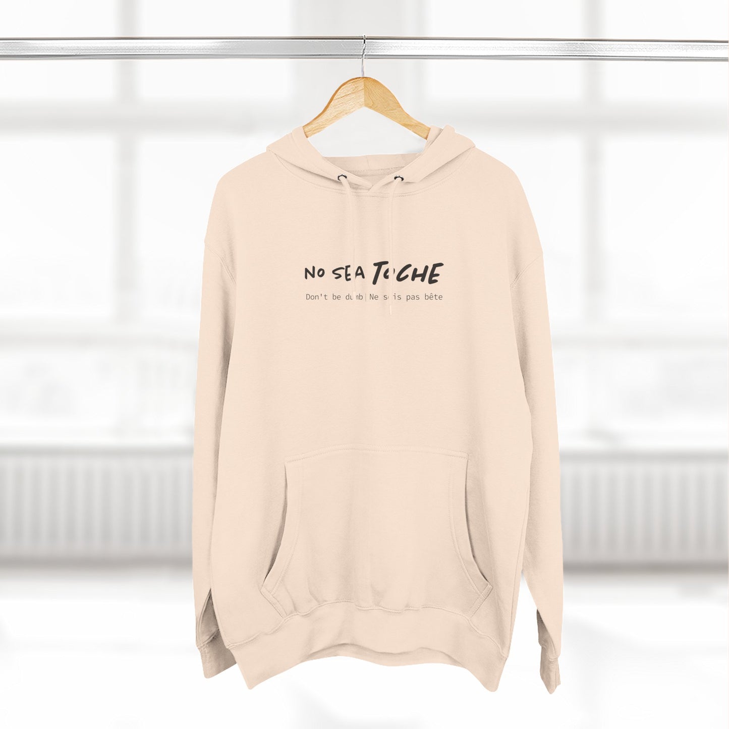 Hoodie “No sea toche” – Suéter Unisex de Fleece, Cómodo, Divertido y con Identidad Venezolana