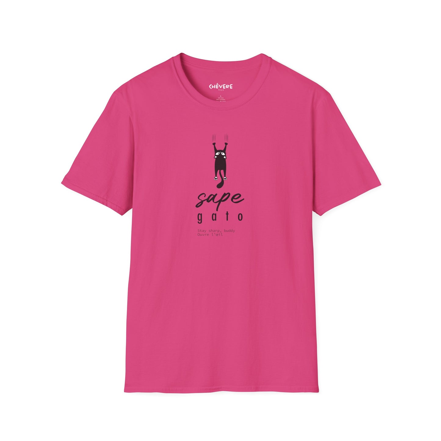 SAPE GATO - Camiseta Unisex Softstyle