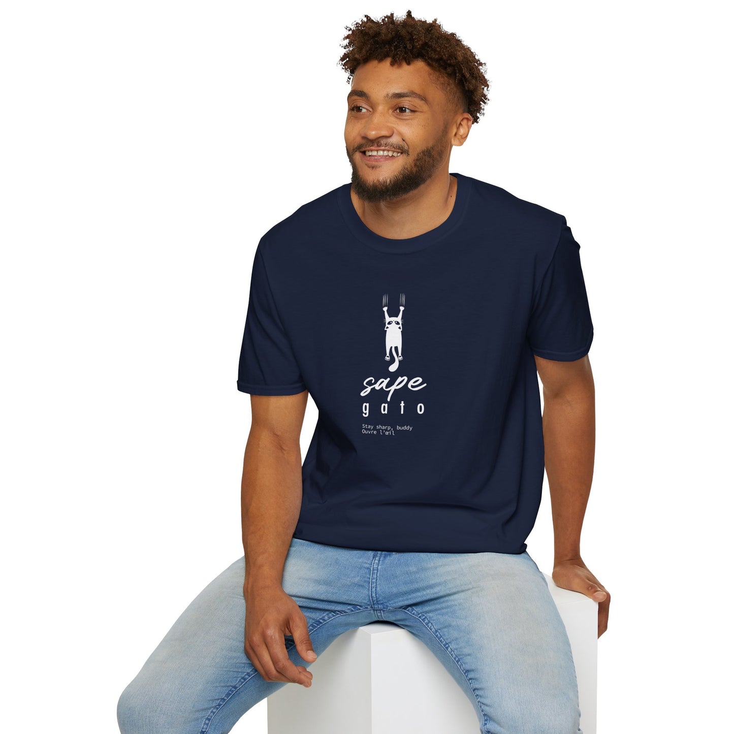 SAPE GATO - Camiseta Unisex Softstyle