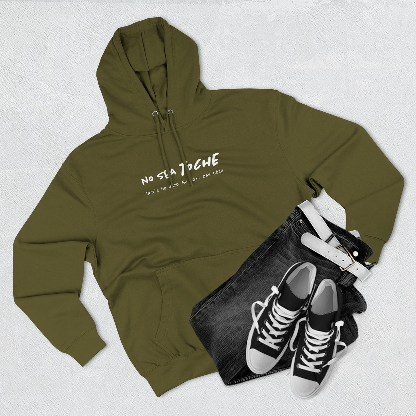 Hoodie “No sea toche” – Suéter Unisex de Fleece, Cómodo, Divertido y con Identidad Venezolana
