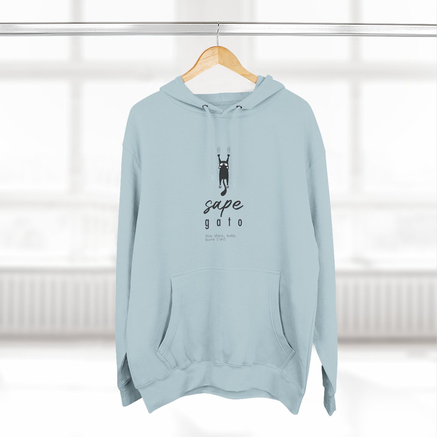 Hoodie “Sape Gato” – Suéter Unisex de Fleece, Cómodo, Divertido y con Identidad Venezolana