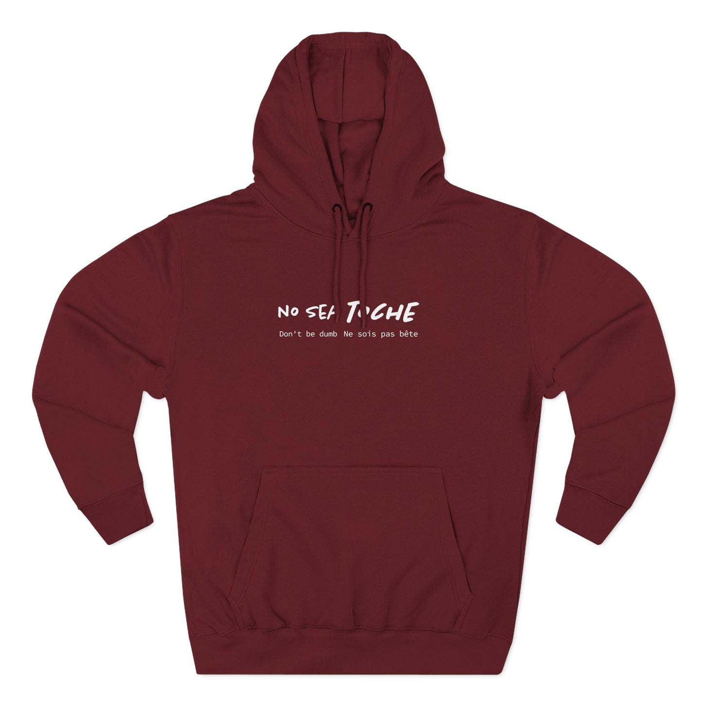 Hoodie “No sea toche” – Suéter Unisex de Fleece, Cómodo, Divertido y con Identidad Venezolana
