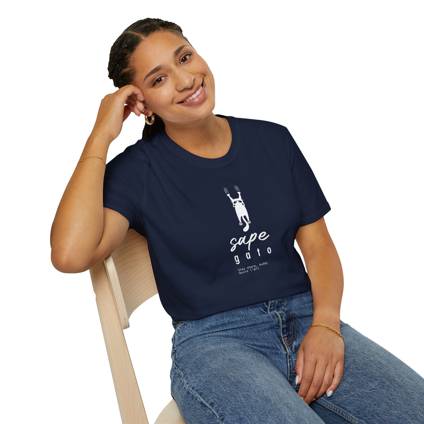 SAPE GATO - Camiseta Unisex Softstyle