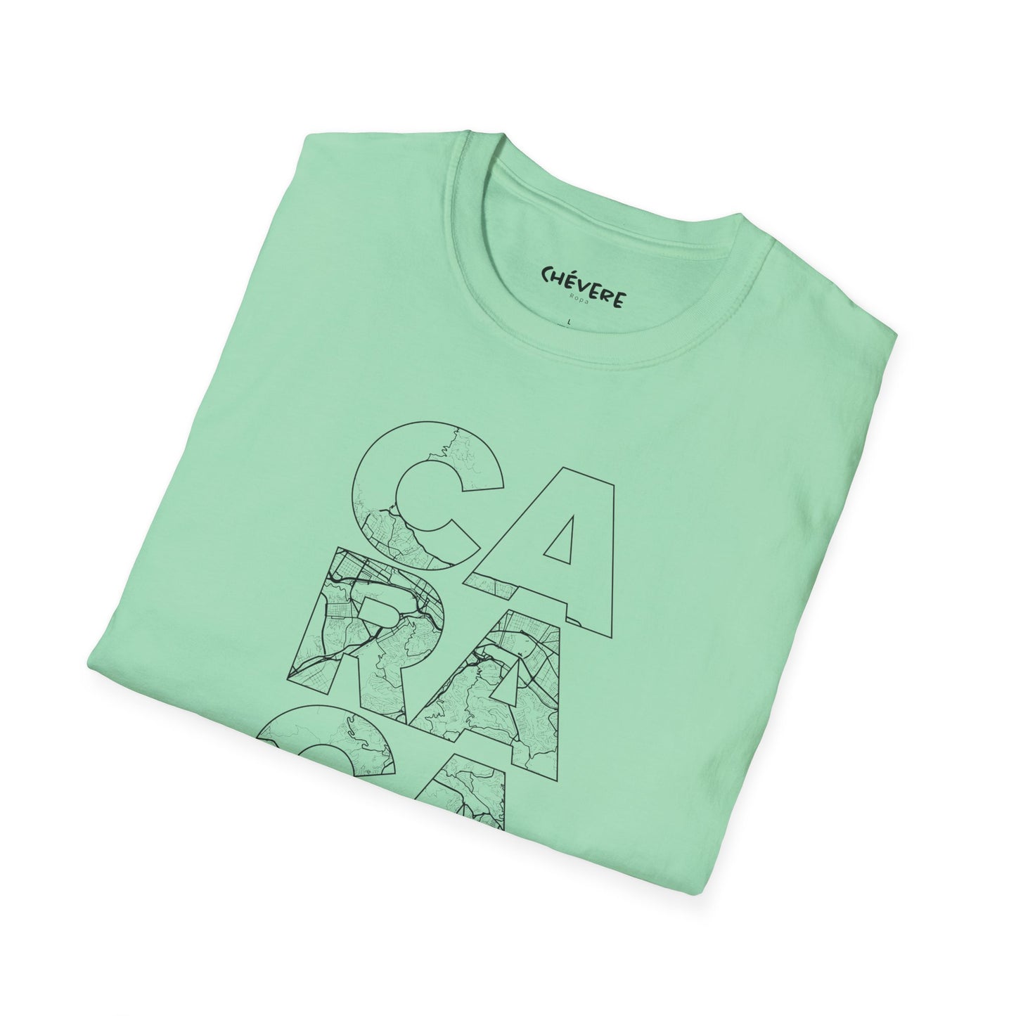 MAPA CARACAS TYPO Unisex T-Shirt - Contemporary Casual Wear