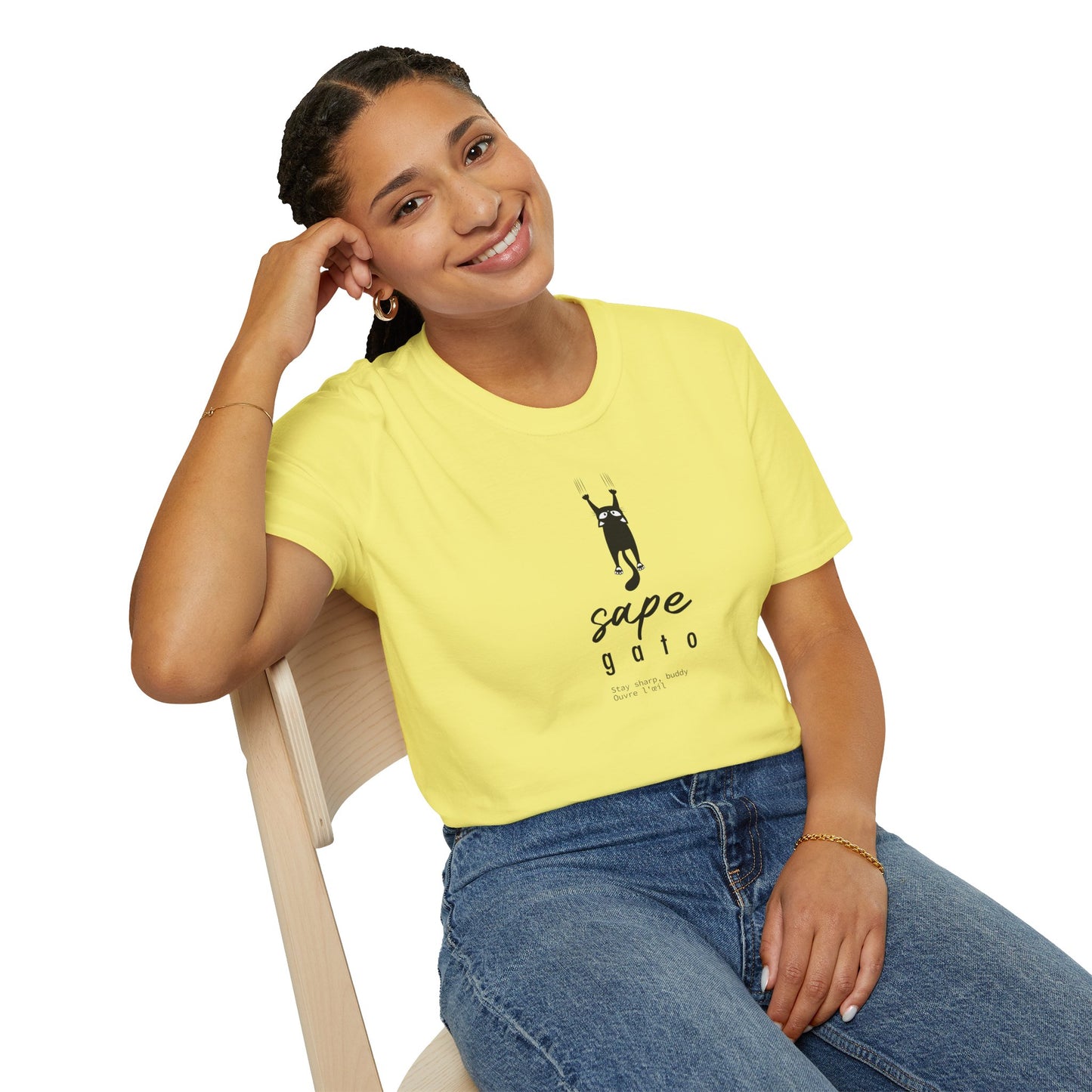 SAPE GATO - Camiseta Unisex Softstyle
