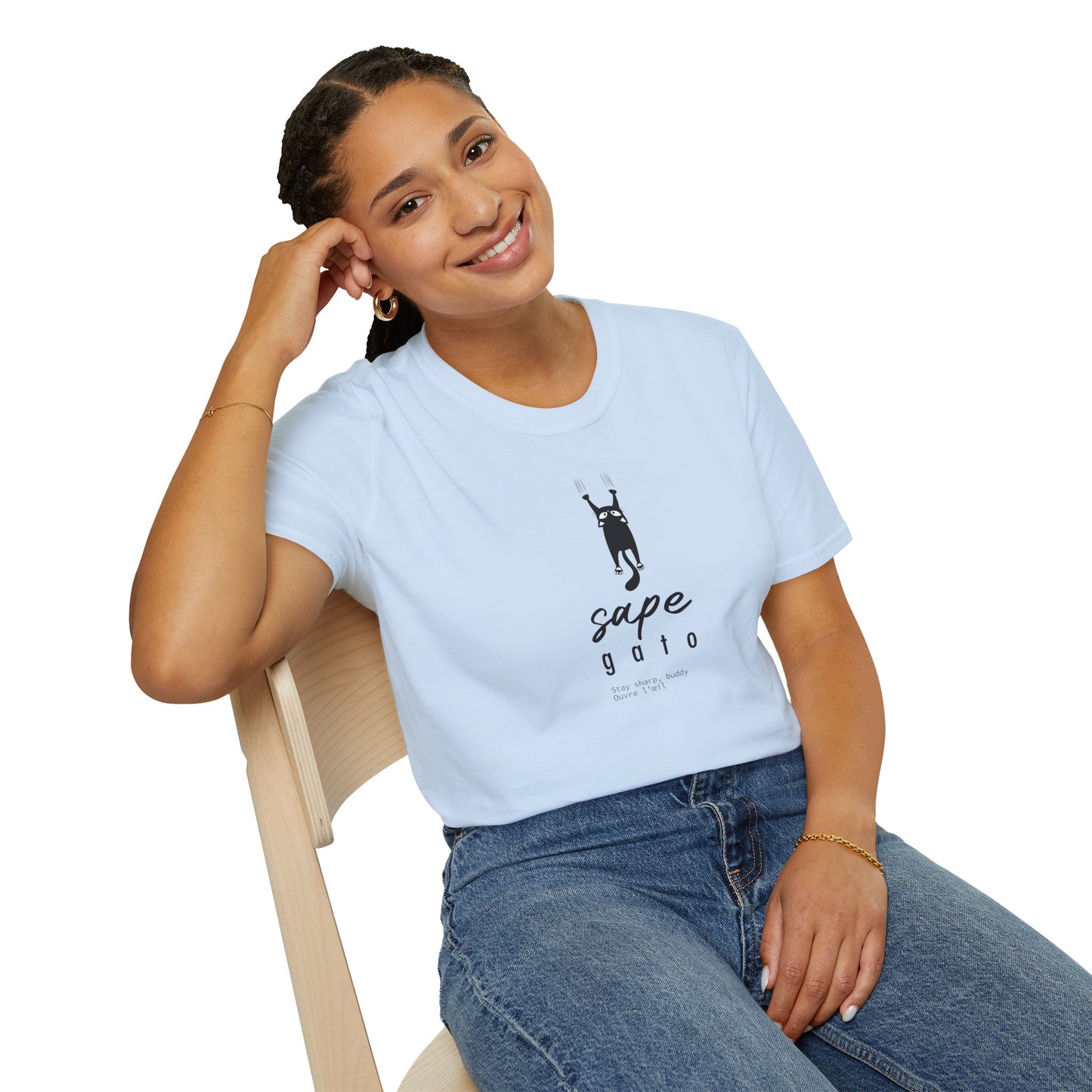 SAPE GATO - Camiseta Unisex Softstyle