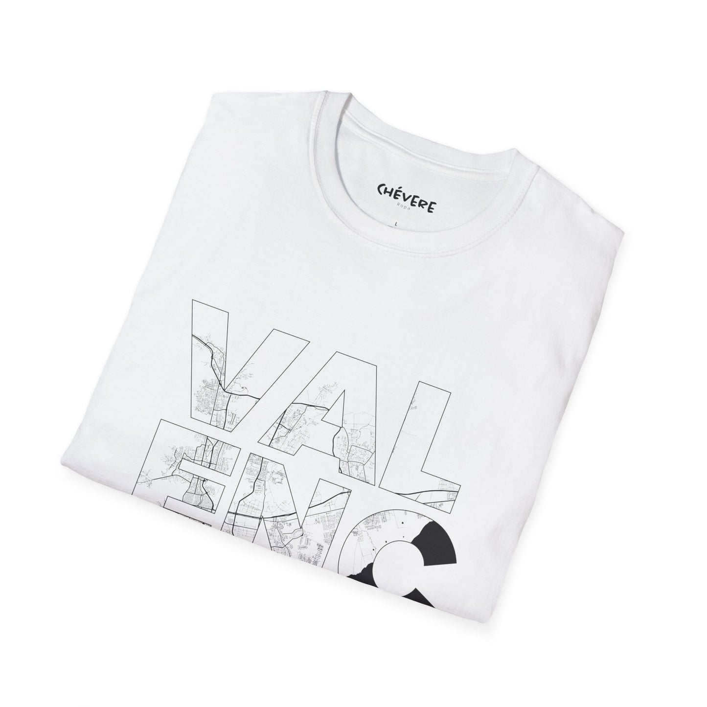 MAPA VALENCIA TYPO Unisex T-Shirt - Contemporary Casual Wear