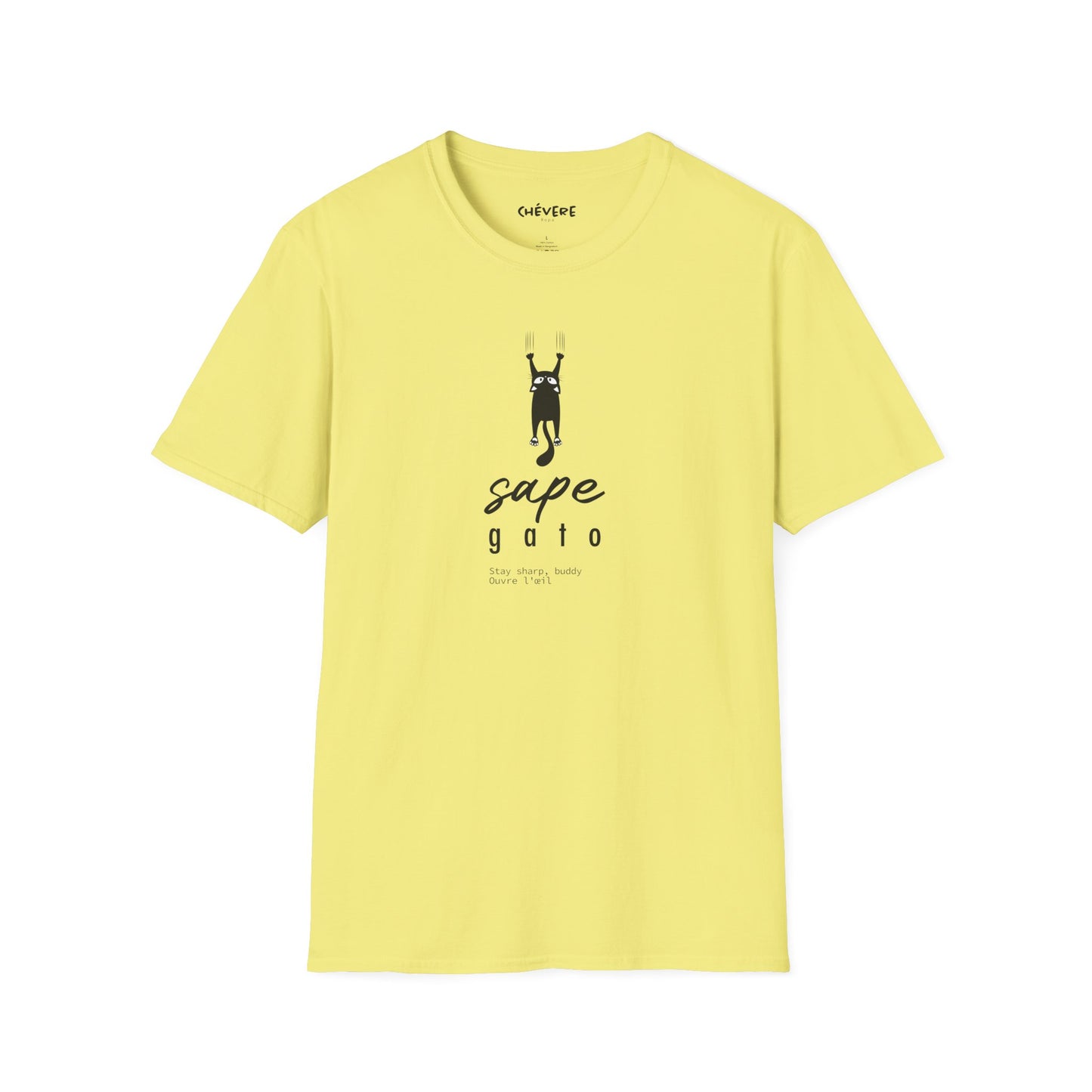 SAPE GATO - Camiseta Unisex Softstyle