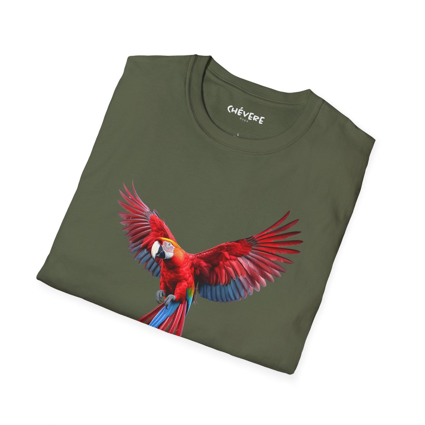 Camiseta — Franela con Gráfico Vibrante de Guacamaya