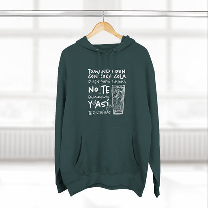 Hoodie de Fleece Tres Paneles – Diseño Divertido de Bebida 🍹, Suéter Unisex Casual y Original para Fiestas o Regalar a Amigos