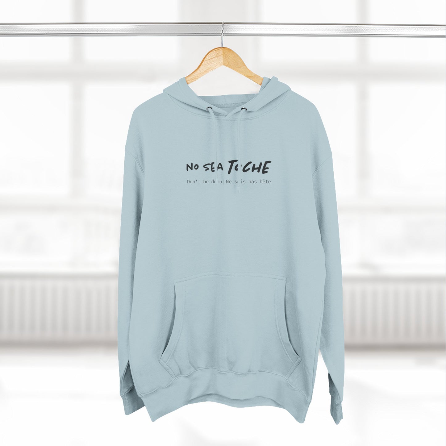 Hoodie “No sea toche” – Suéter Unisex de Fleece, Cómodo, Divertido y con Identidad Venezolana