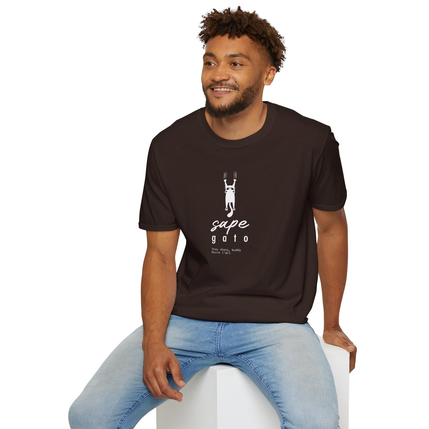 SAPE GATO - Camiseta Unisex Softstyle