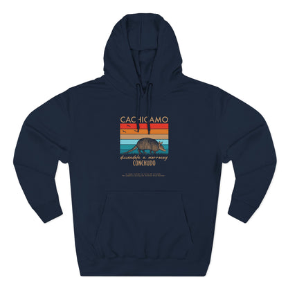 Hoodie “Cachicamo diciéndole a morrocoy conchuo” – Suéter Unisex de Fleece, Divertido y 100% Venezolano