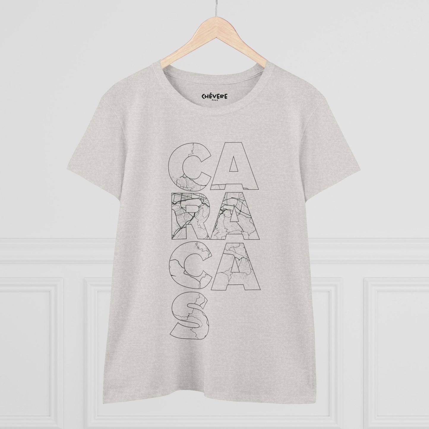 Caracas Outline Graphic Tee — Women's City Map Tee