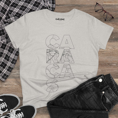Caracas Outline Graphic Tee — Women's City Map Tee