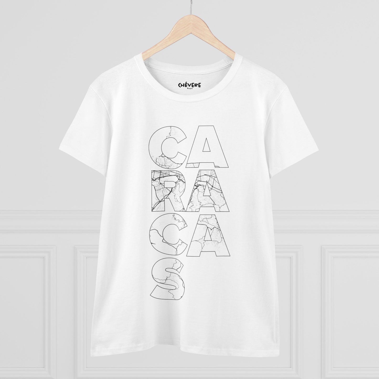 Caracas Outline Graphic Tee — Women's City Map Tee