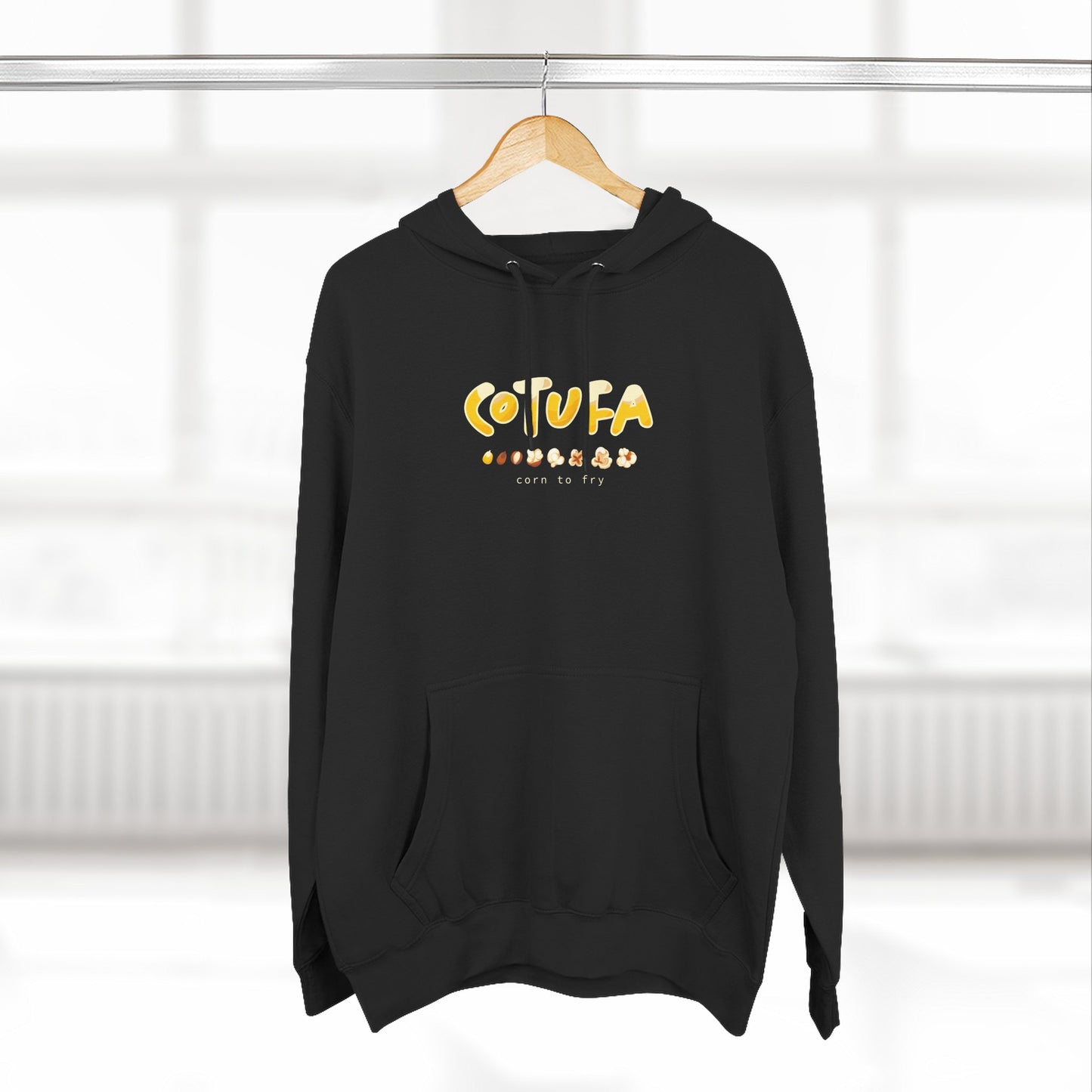 Hoodie “Cotufa” – Suéter Unisex de Fleece, Cómodo, Casual y con Sabor Venezolano